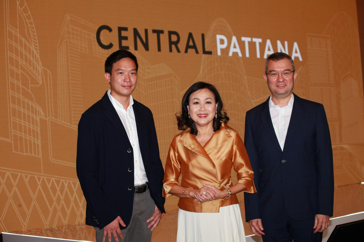 From left are Mr Phoom, Ms Wallaya and Mr Thirayuth. Ms Wallaya says hotel revenue should contribute at least 10% of total income within five years. (Photo: Apichart Jinakul)