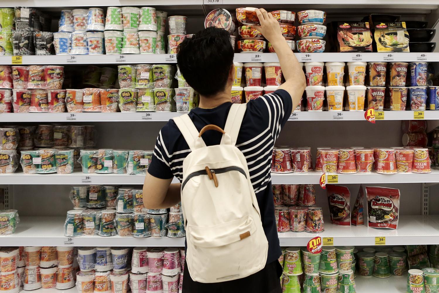 Price of instant noodles up by one baht