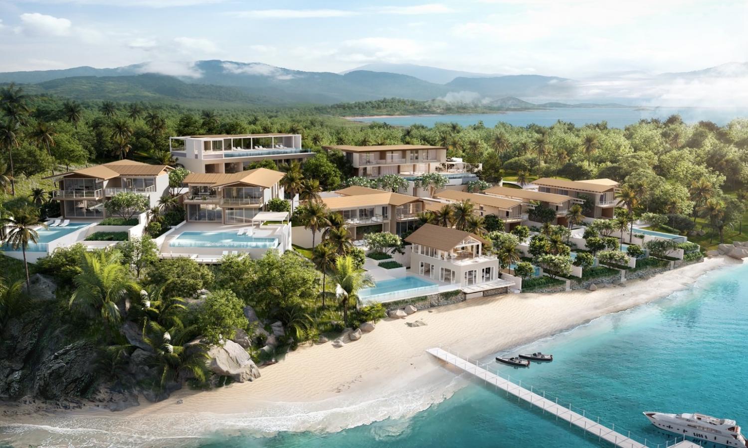 An artist's rendition of Maison Marina Panwa, developed by Boat Pattana Co, with nine villas priced 60-150 million baht sold out in a short period.