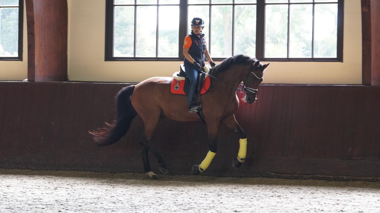 HRH Princess Sirivannavari Nariratana Rajakanya during training in Germany.