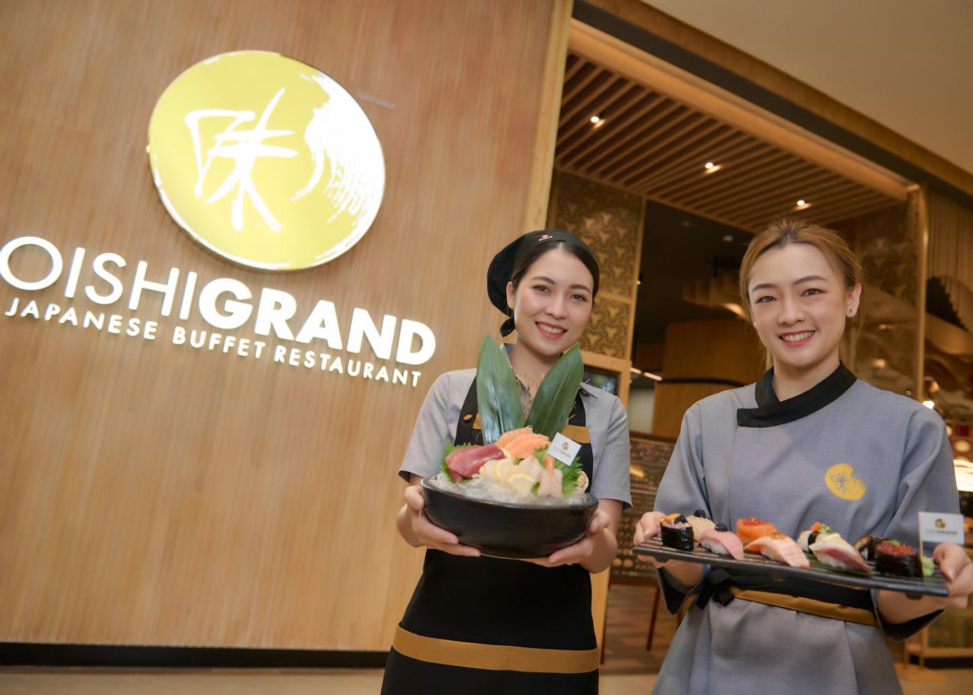 Oishi Group Plc has redesigned its Oishi Grand buffet eateries.