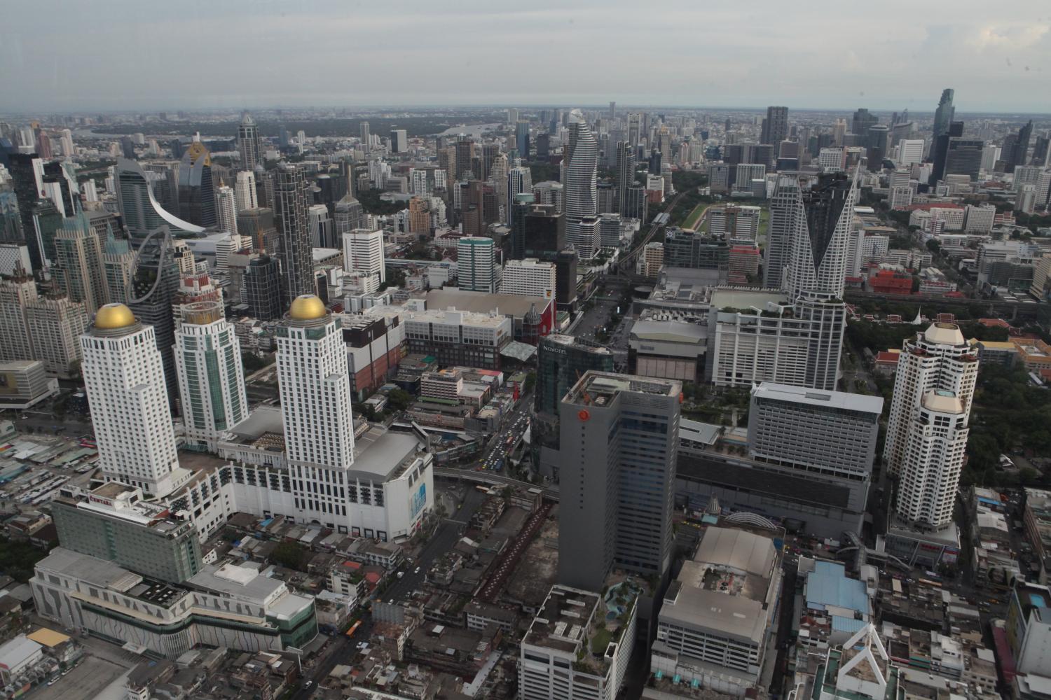 An aerial view of buildings in Bangkok. (Photo: Arnun Chonmahatrakool)