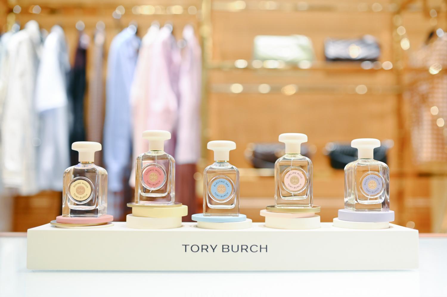 Tory Burch, Shiseido bottle dreams