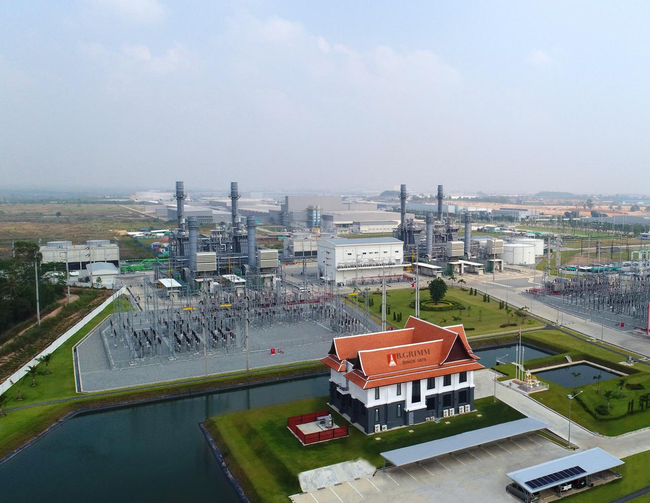 A bird's-eye view of one of BGRIM's power plants in Thailand. The firm aims to expand its power generation capacity to 10 gigawatts by 2030.