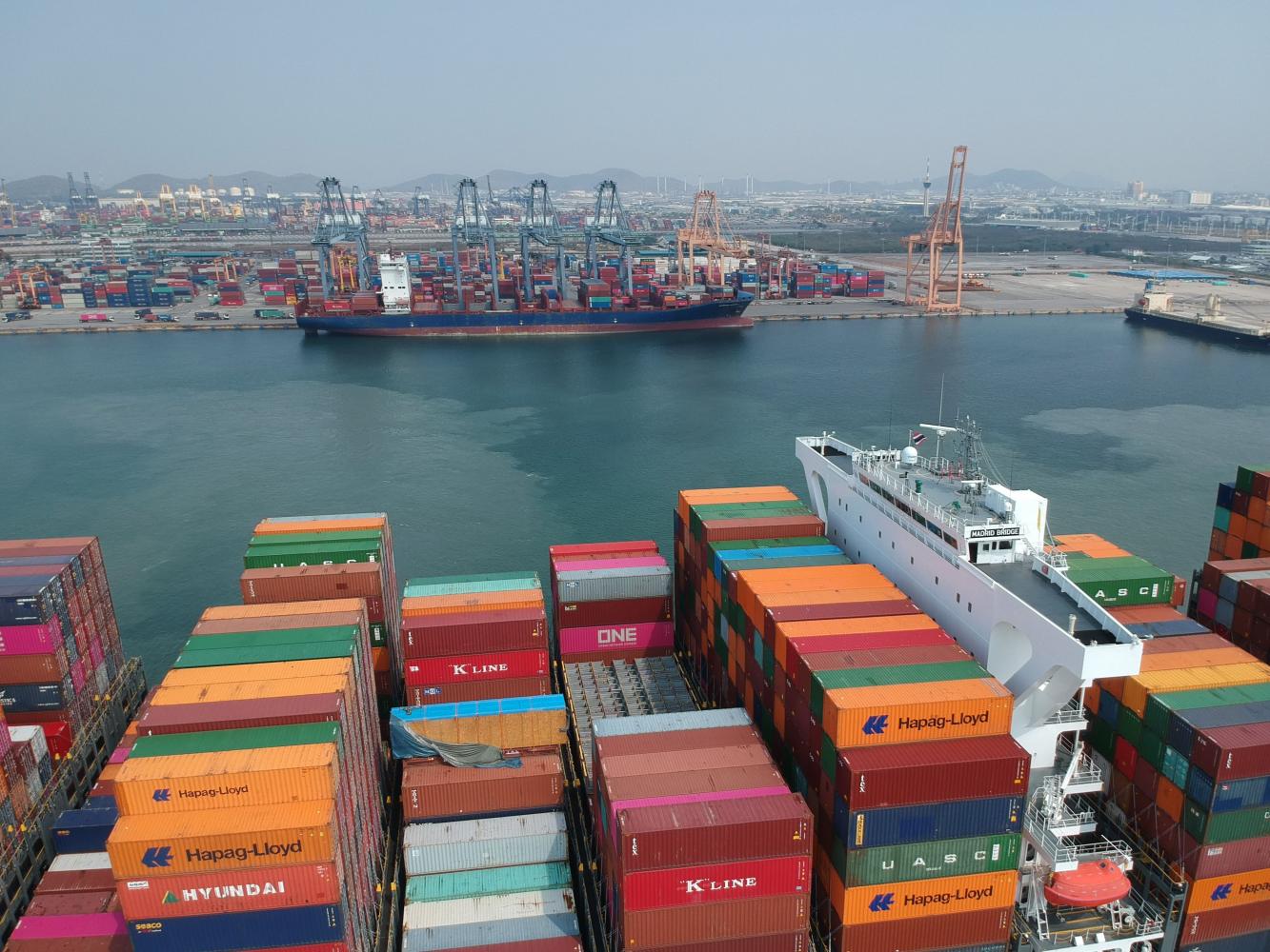 Containers at a port operated by the Port Authority of Thailand. Exchange rates are fluctuating following recent US bank collapses, which is likely to mean higher prices for shippers.