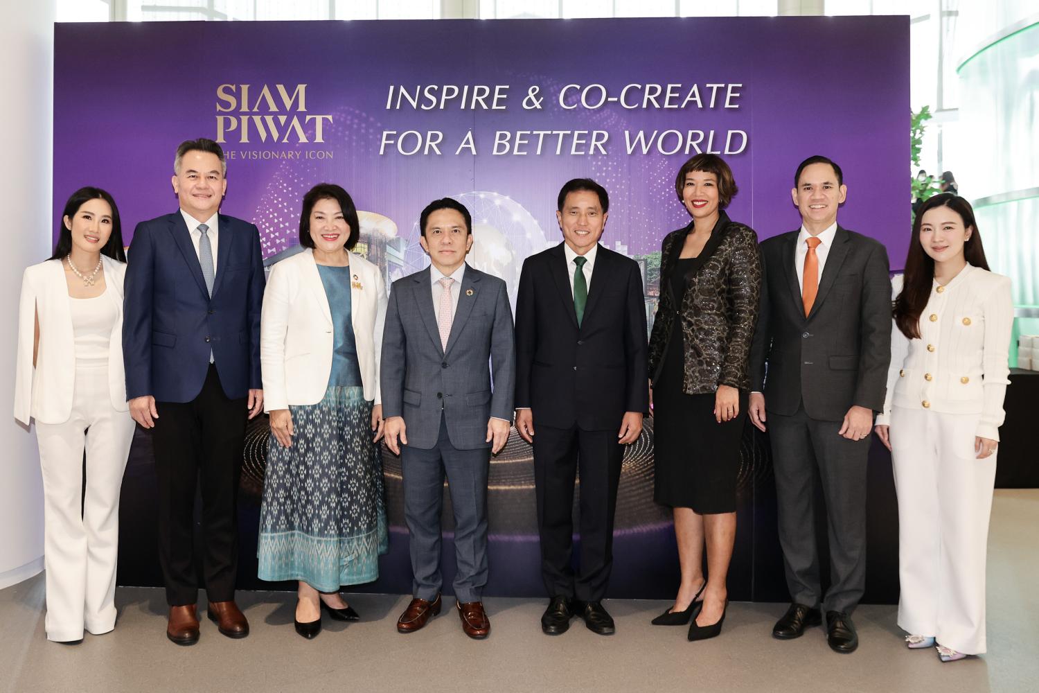 Ms Naratipe, third from left, says Siam Piwat places paramount importance on environmental preservation across all its operations, promoting resource efficiency and reutilisation.