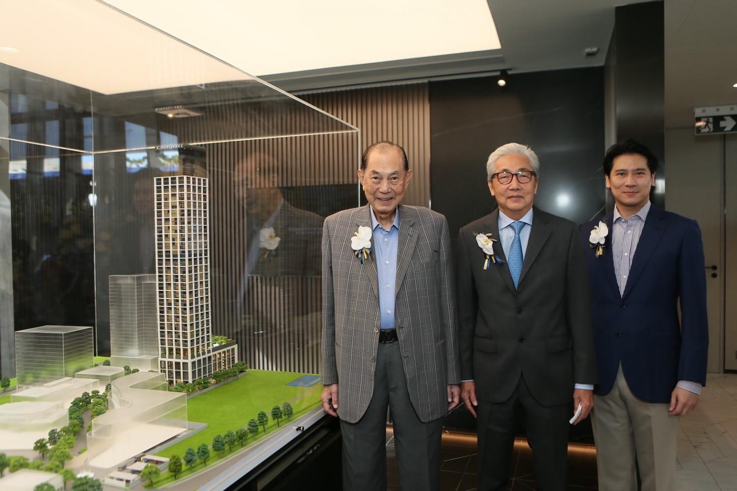 Pictured from left are Mr Boonsithi, Mr Somkid and Mr Vichai at the launch event.