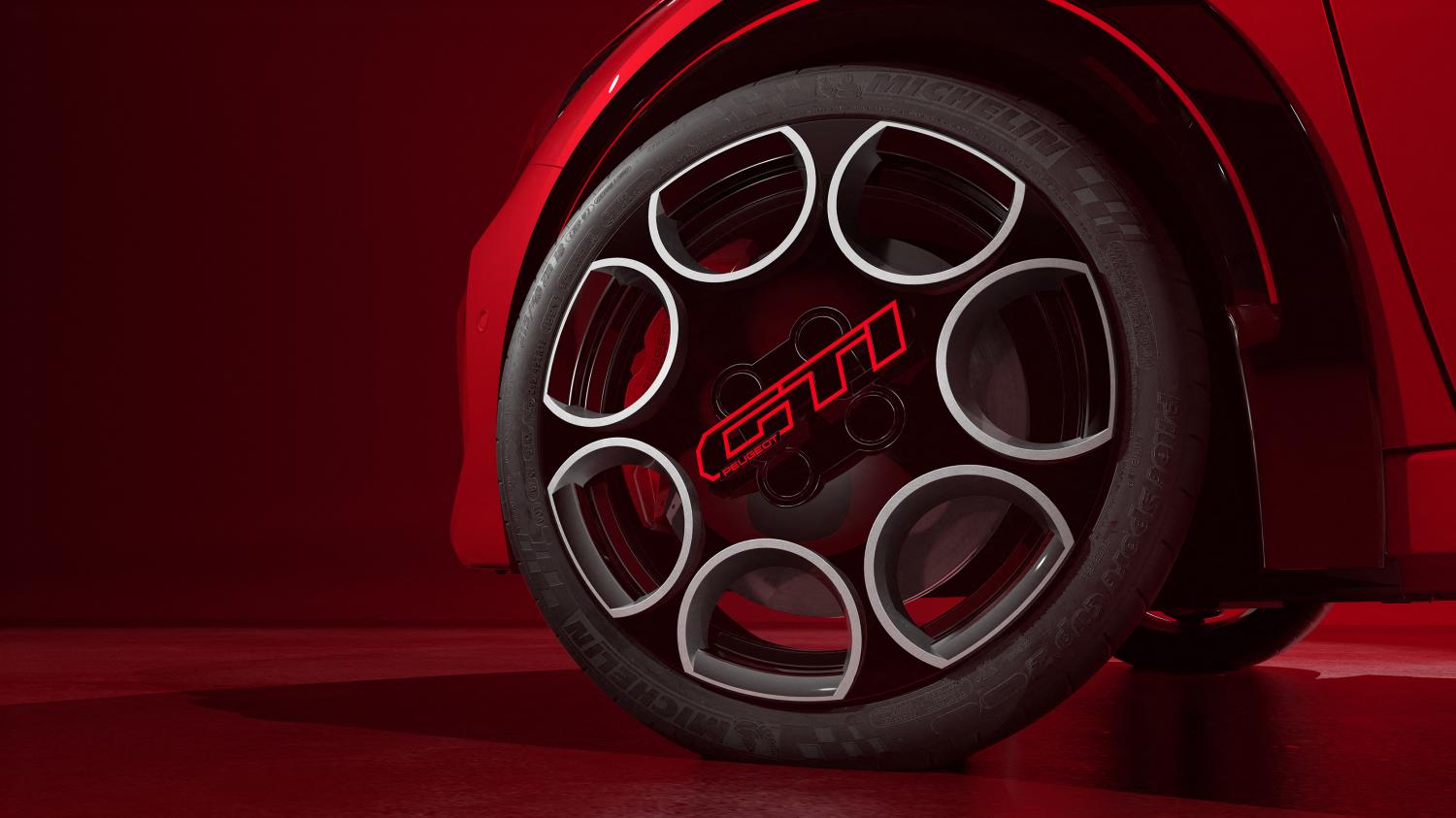 New alloys are inspired by those fitted to the later 1.9-litre 205 GTi and use the original GTi typeface.