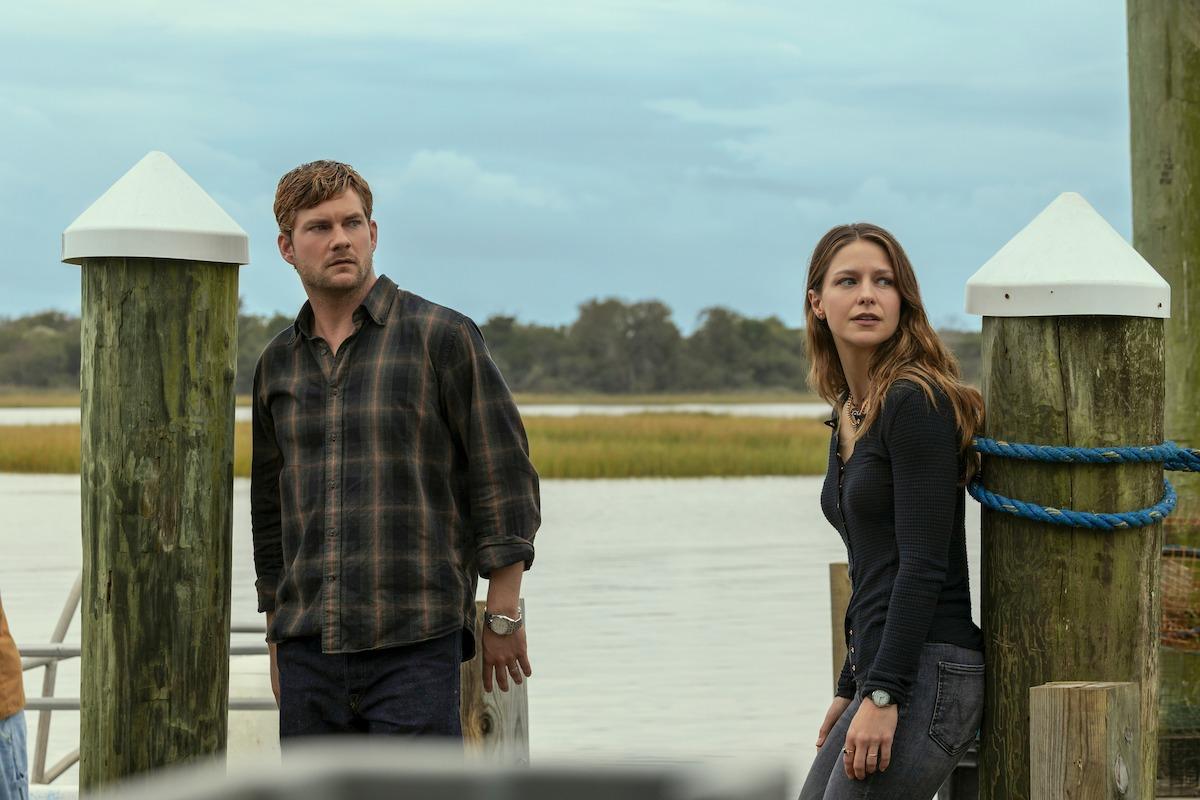Jake Weary and Melissa Benoist in The Waterfront. Photo: Netfix