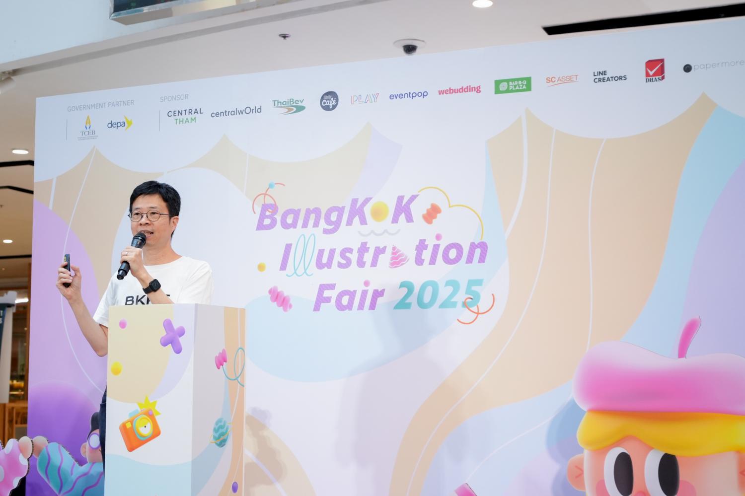 วิป บูรพาเดชะ หนึ่งในผู้ก่อตั้ง BKKIF งานภาพประกอบกรุงเทพฯ 2568