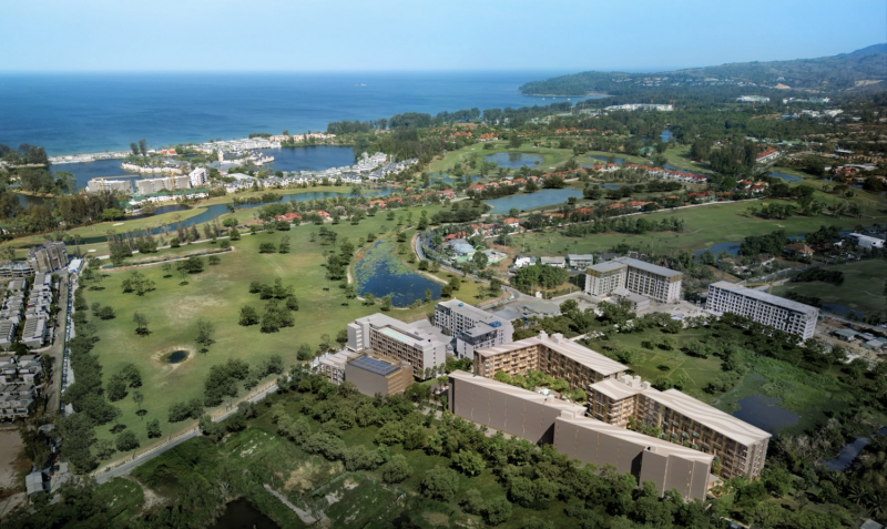 An artist's impression of Peylaa Phuket. The development comprises Peylaa Phuket Autograph Collection Residences, valued at 4 billion baht, an Autograph hotel worth 1.5 billion baht, and four commercial shophouses, each priced at 30 million baht.