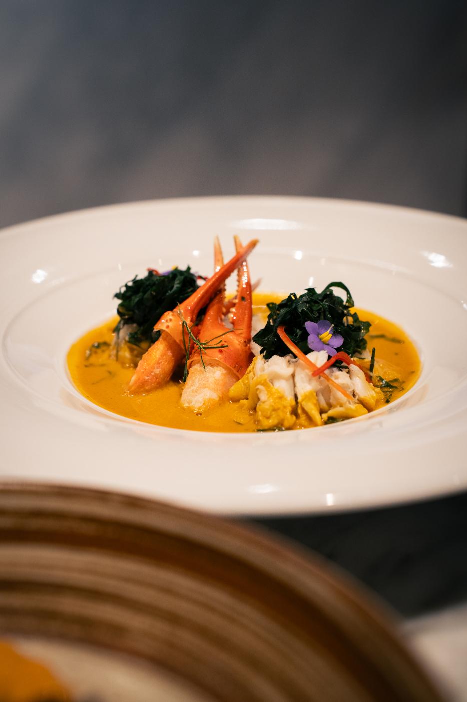 Southern Thai blue crab curry. photos courtesy of Sheraton Grande Sukhumvit