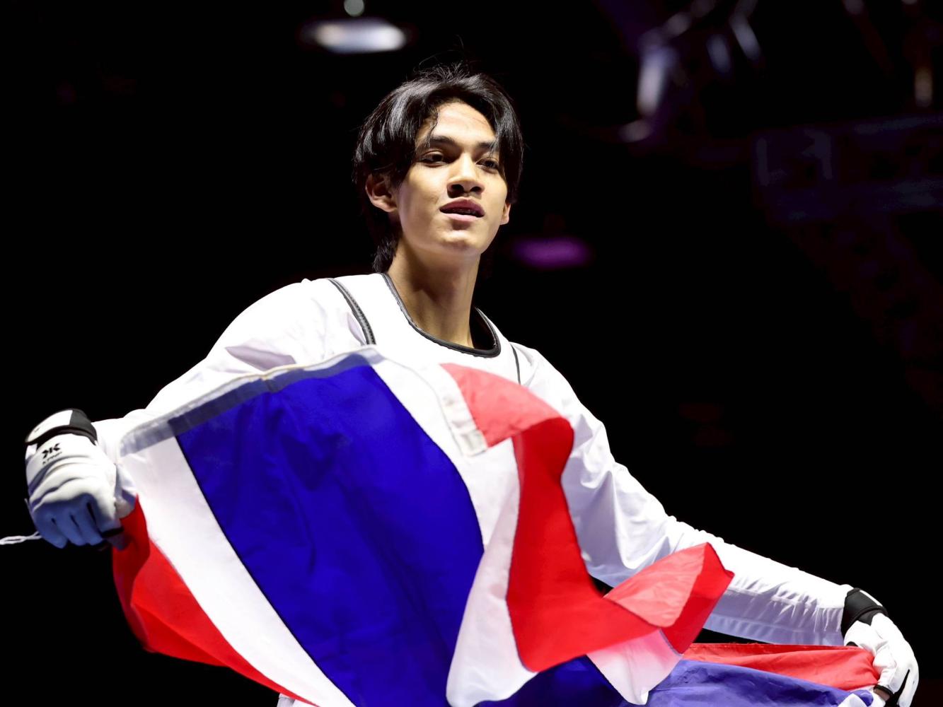 Taekwondo world champion Banlung Tubtimdang. The Sports Authority of Thailand PR