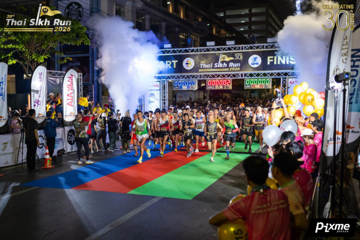 Huge turnout for milestone Thai Sikh Run