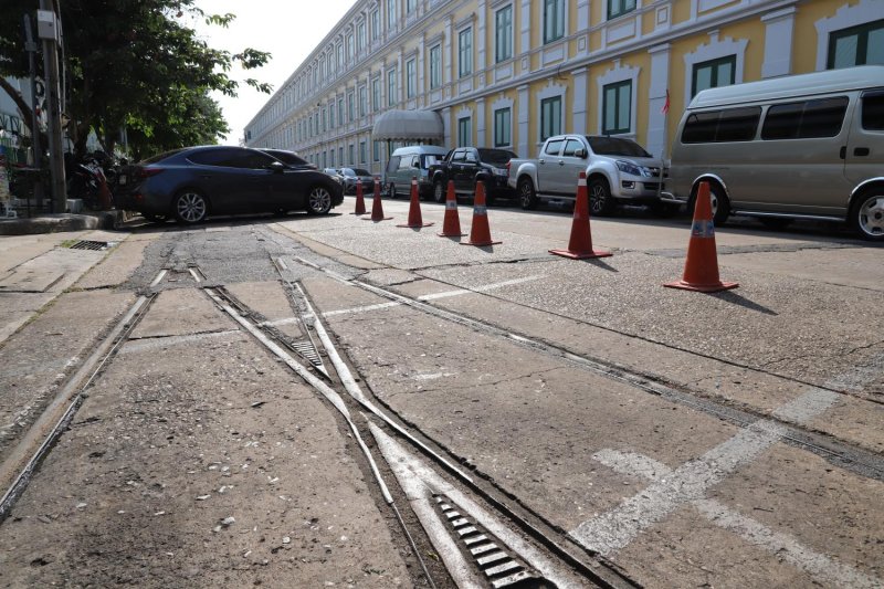 Century-Old Tram Track Near Bangkok City Pillar Shrine Set for Historic Preservation