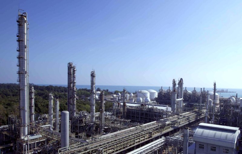 An oil refinery operated by IRPC in Rayong, one of six refineries in Thailand.