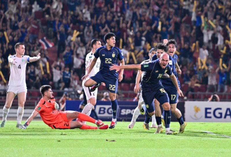 Thailand defeated Turkmenistan 2-1 in the decisive Group D clash.