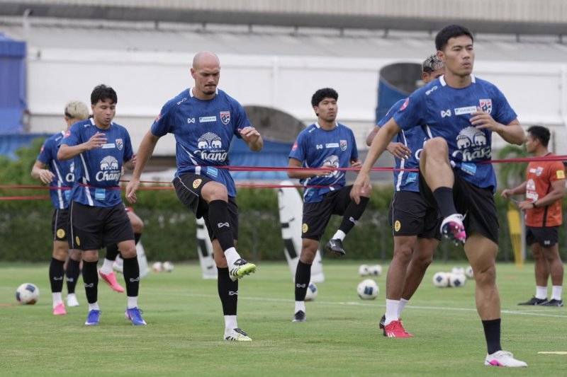 Thailand players take part in a training session. (Photo supplied)