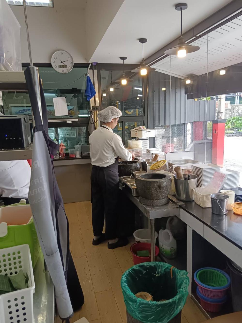 Waste produced from a kitchen during food preparation.