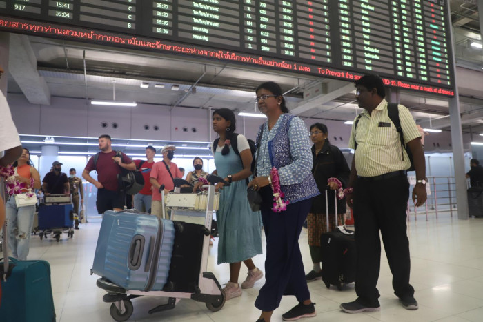 Indian arrivals fall by 12% last month