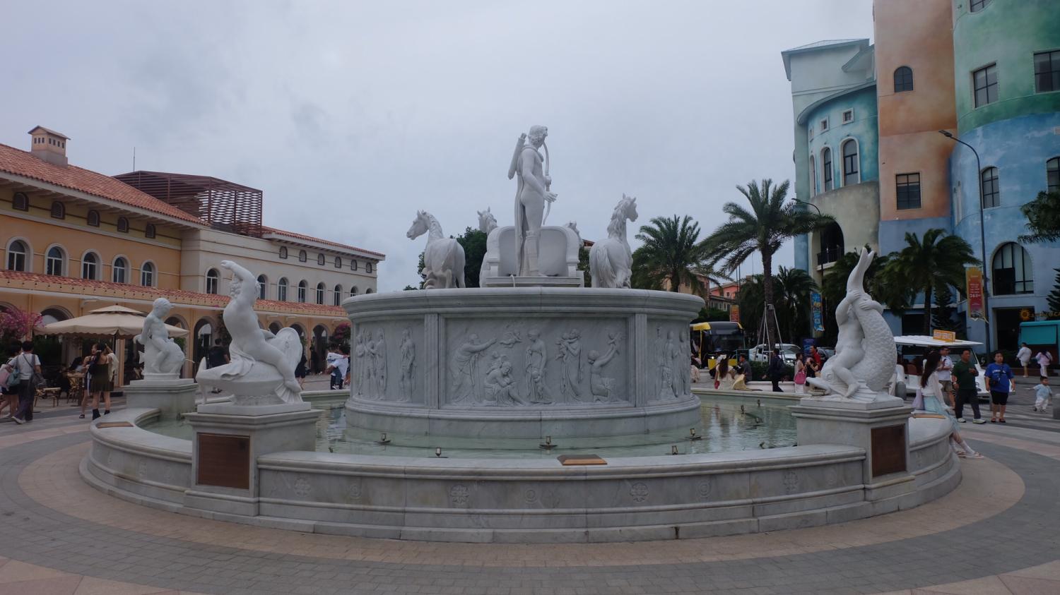 The Sun God Fountain is created by Italian sculptors. (Photo: Thana Boonlert)