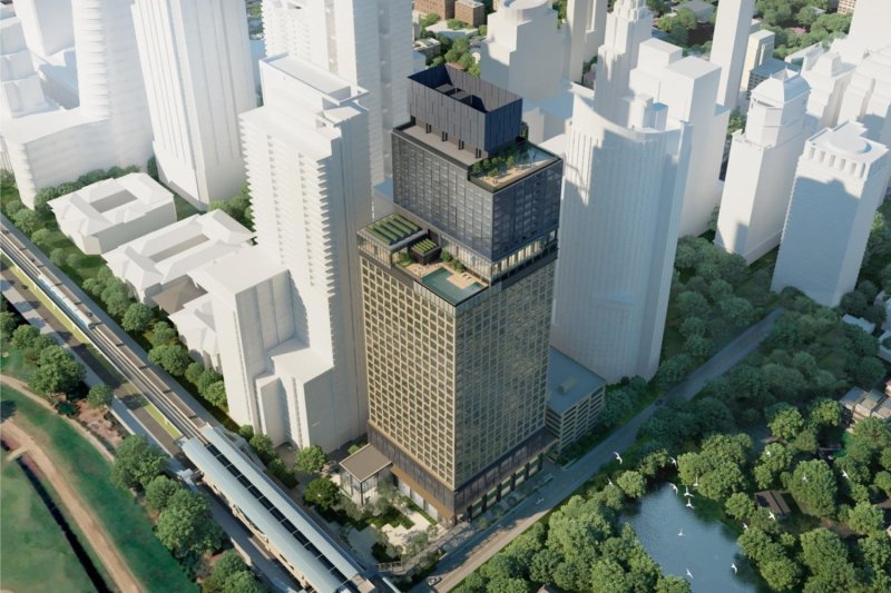 The O-MESH Ratchadamri project, an 8-billion-baht mixed-use development, is scheduled to open in 2029.
