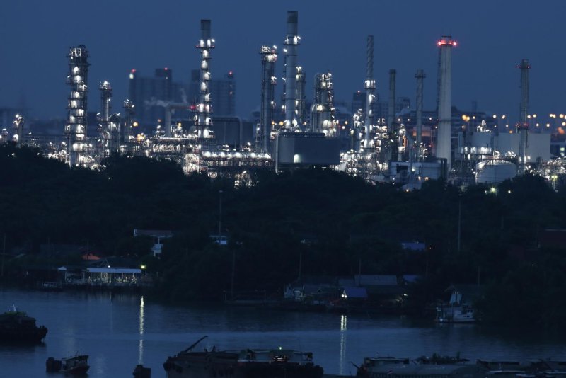 Bangchak's oil refinery in Bangkok's Phra Khanong district at night. Bangkok Post file photo