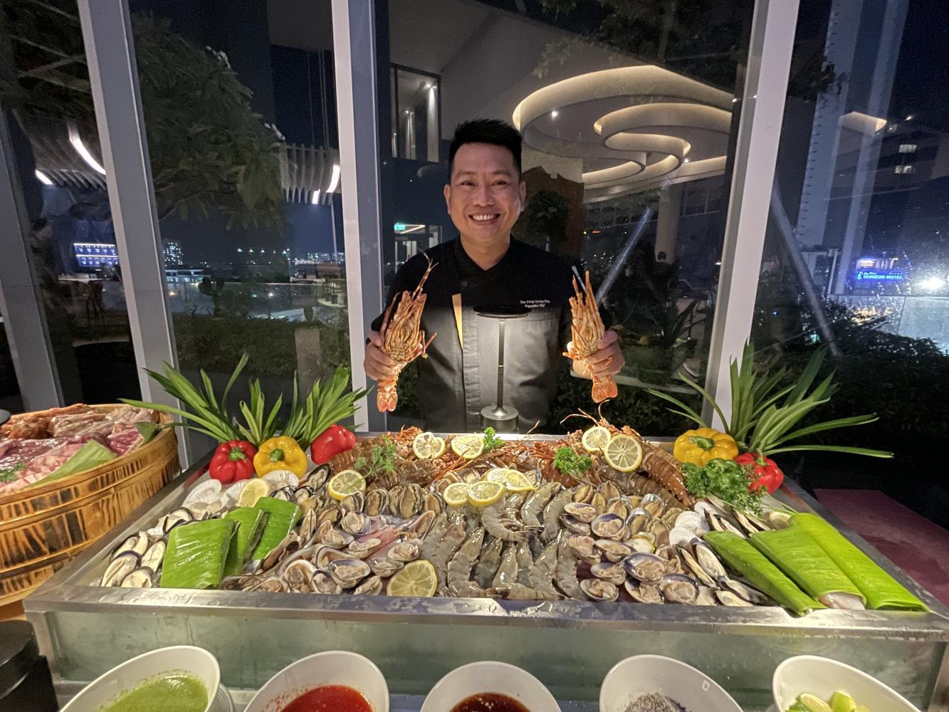 leftExecutive chef Huy Tran of Voco Scenia Bay Nha Trang.