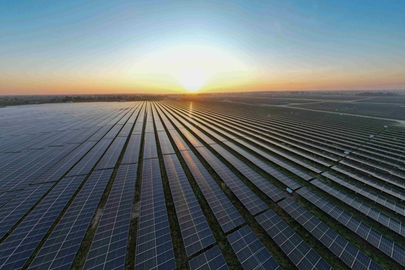 Gulf's Breeze and Shine Power, a solar farm with a battery energy storage system in Suphan Buri's Doembang Nangbuat district.