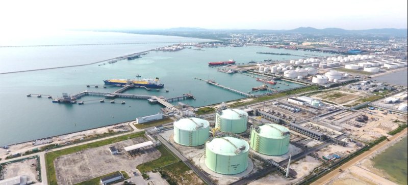 PTT's LNG receiving terminal in Map Ta Phut, Rayong.