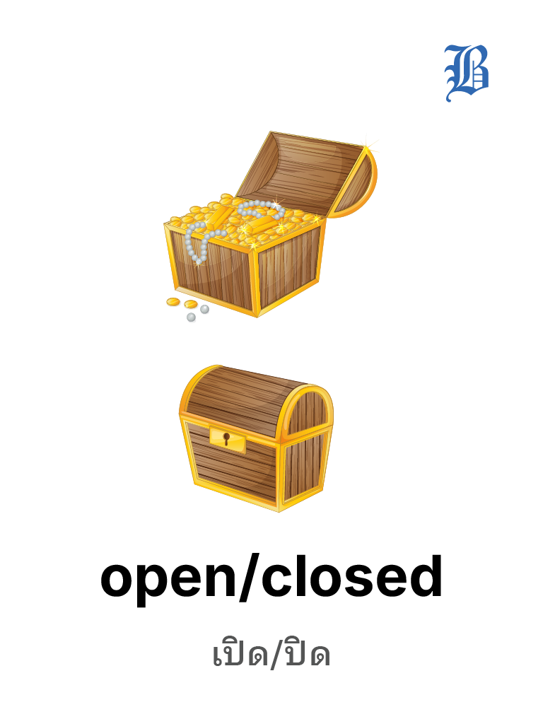 open / closed  
