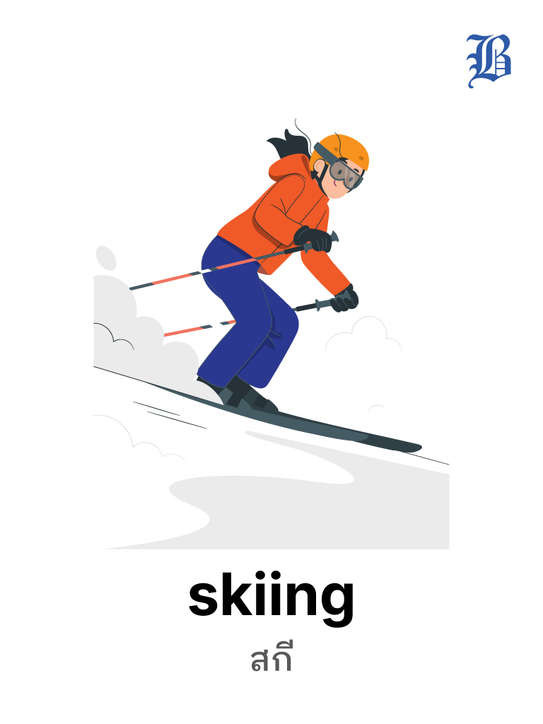 skiing