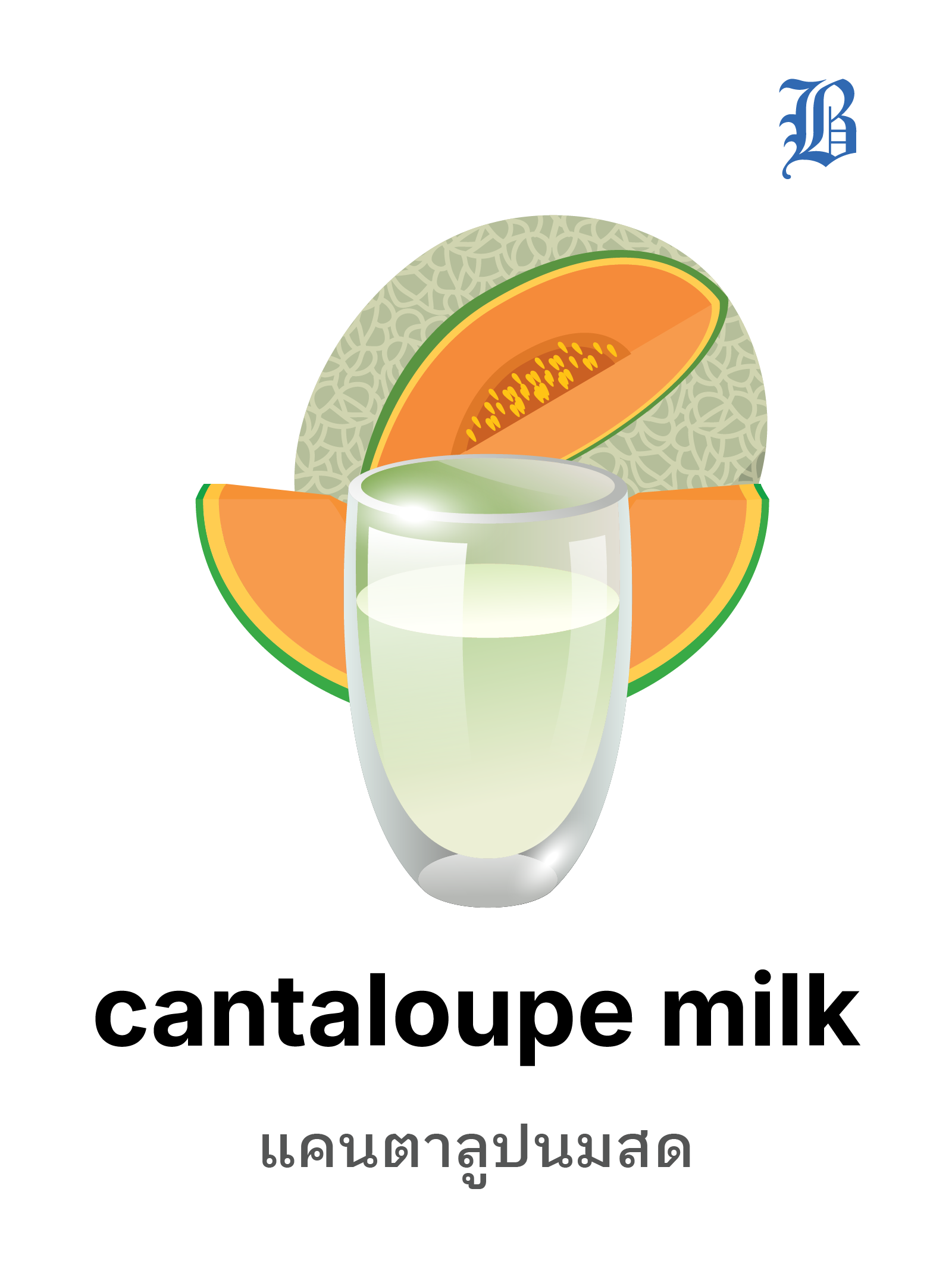 cantaloupe milk