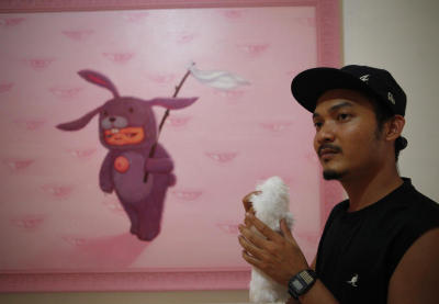 Alex face-graffiti artist