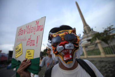 anti-dam protest