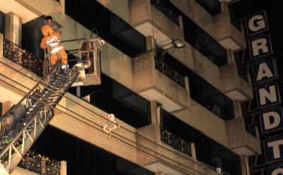 fire-Grand Tower Inn Hotel