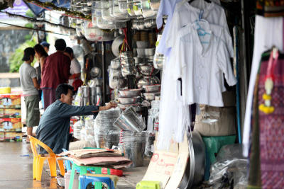 บรรยากาศการค้าชายแดนบริเวณตลาดอินโดจีนเป็นไปอย่างเงียบเหงา