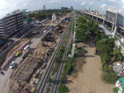 ปรับพื้นที่สร้างรางรถไฟทางคู่
