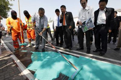 ลงพื้นที่ตรวจความคืบหน้าการปรับปรุงเส้นทางจักรยานรอบเกาะรัตนโกสินทร์