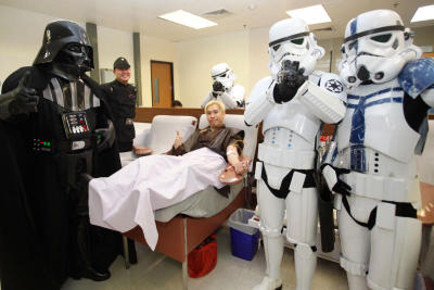 Star Wars dark side team donate blood at Thai Red Cross