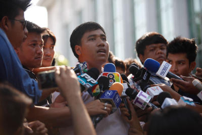 จ่านิวแถลงข่าวชี้แจงหลังถูกปล่อยตัว