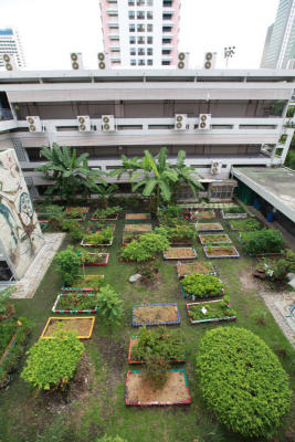สวนลอยฟ้าโรงเรียนกรุงเทพคริสเตียนวิทยาลัย