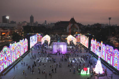 บรรยากาศงานกรุงเทพฯ แสงสีแห่งความสุข Bangkok Light of Happiness