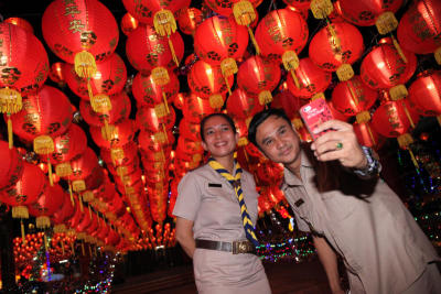โคมไฟจากไต้หวัน 5 พันดวง มาประดับโชว์แสงสีที่ปากน้ำ