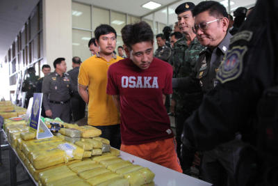แถลงข่าวการจับกุมขบวนการค้ายาเสพติดรายสำคัญ