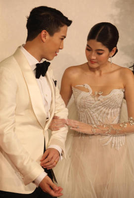 Christmas nuptials kick off married life