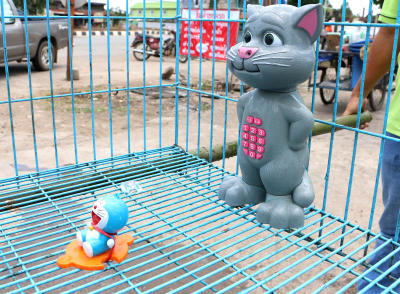 Doraemon joins rain ritual in Phichit