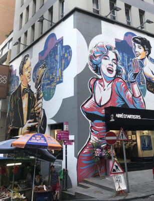 Attractions in the Central district in Hong Kong