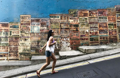 Attractions in the Central district in Hong Kong