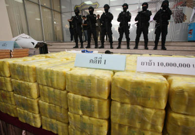 แถลงข่าวการจับกุมยาเสพติดให้โทษและขบวนการค้ายาเสพติดสำคัญ